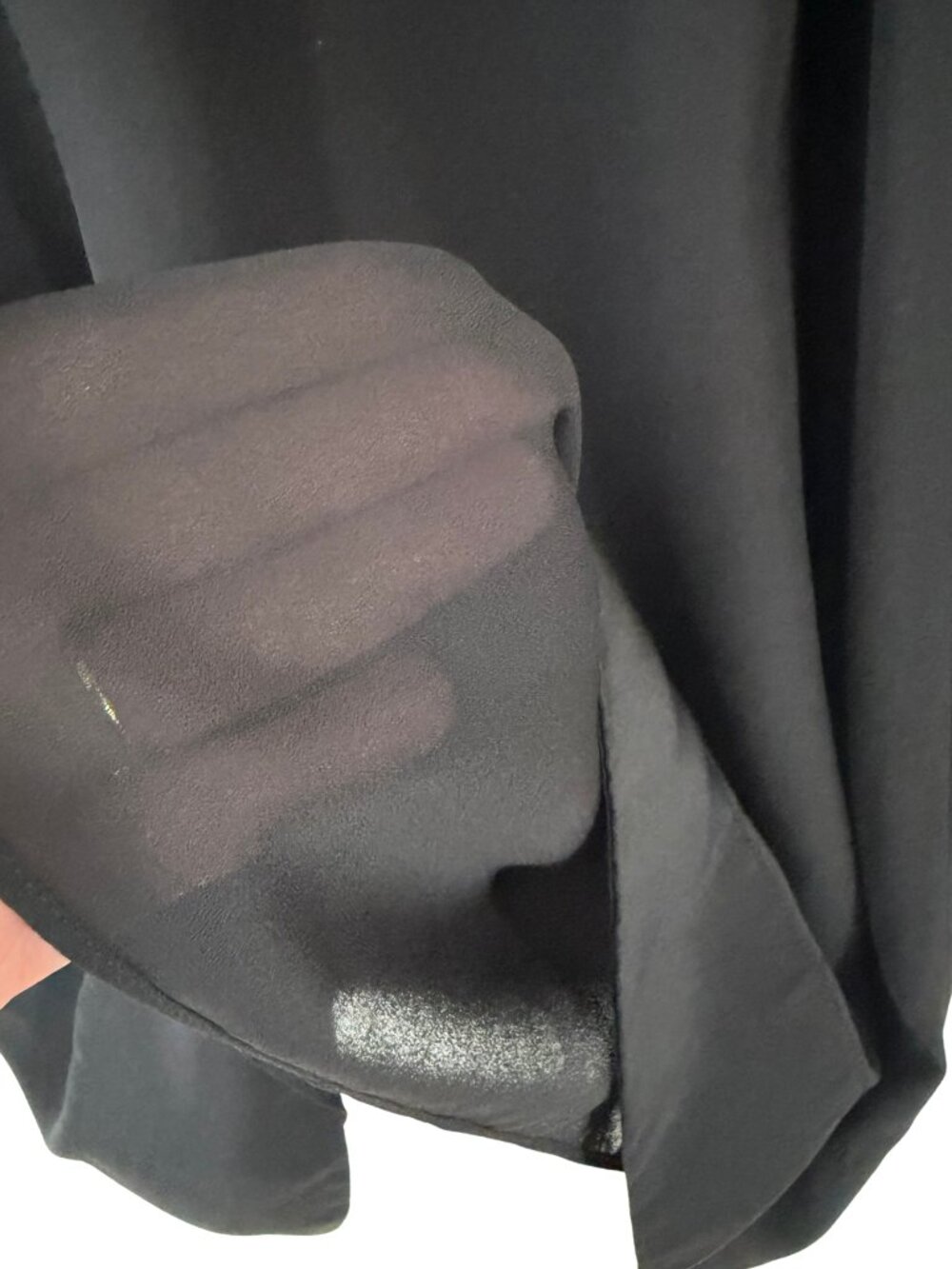 Banana Republic Black 100% Silk Twist Front Sheath Dress 6 - Picture 6 of 7